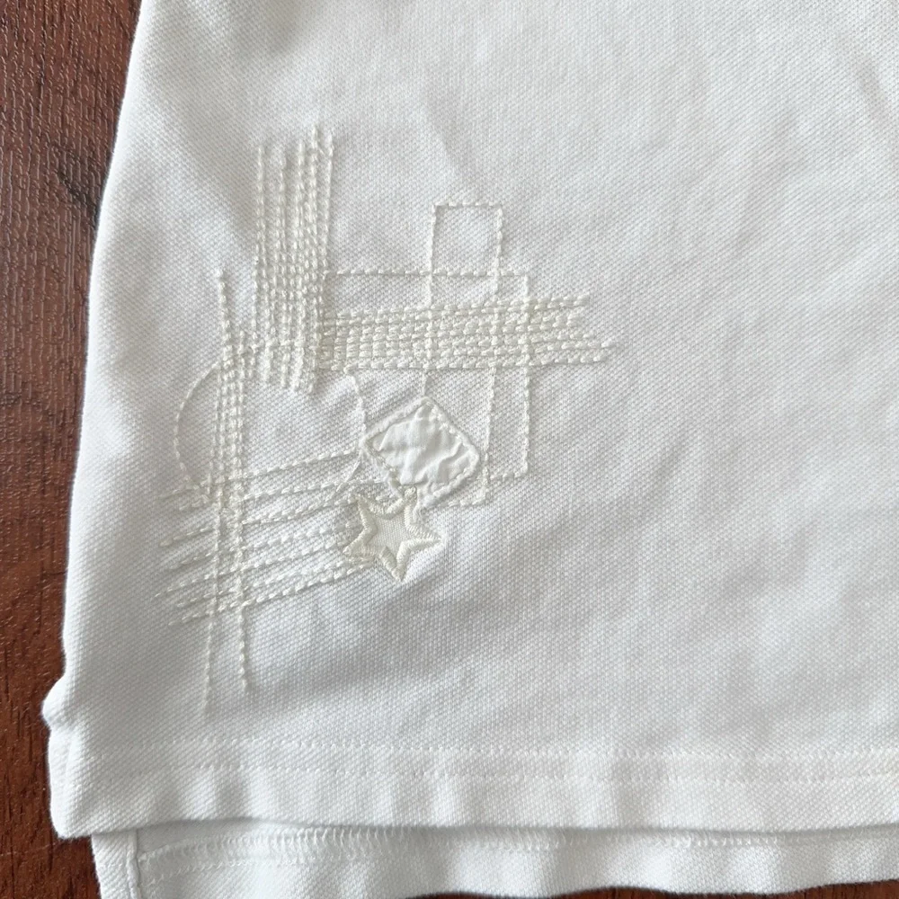 Ralph Lauren Kids Polo Shirt in White with Blue Logo